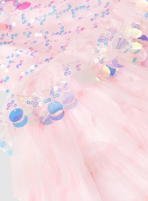 Girls Sequinned Party Dress