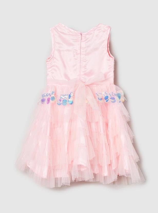 Girls Sequinned Party Dress