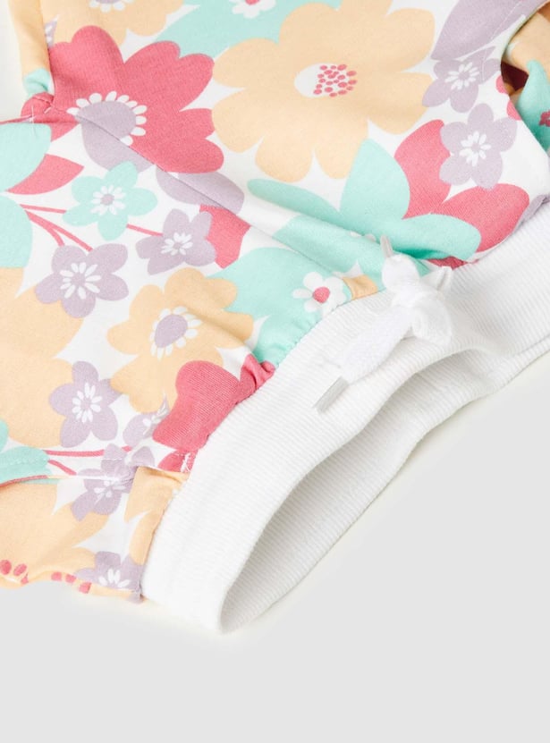 Girls Printed Cotton Joggers