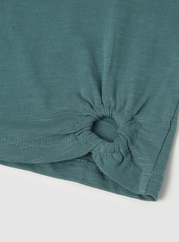 Girls Graphic Printed Cotton T-shirt