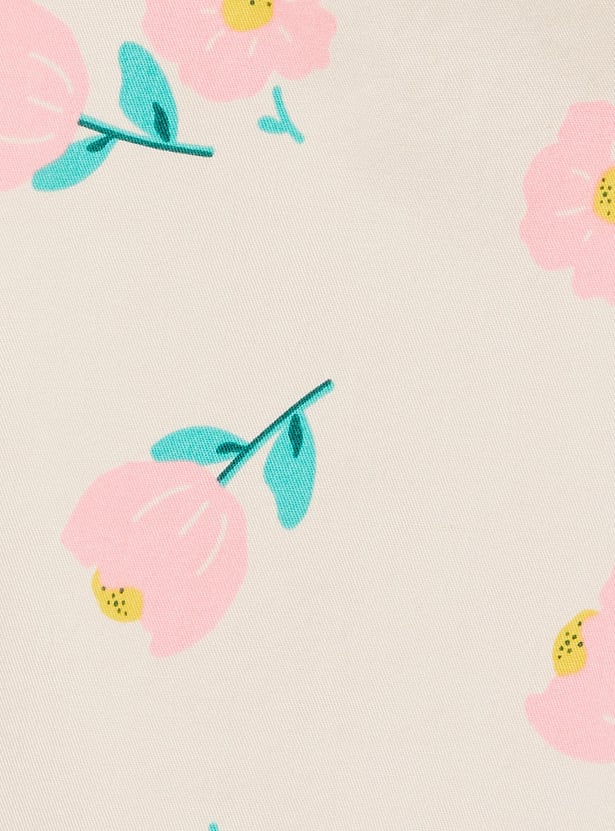 Girls Printed Cotton Trousers