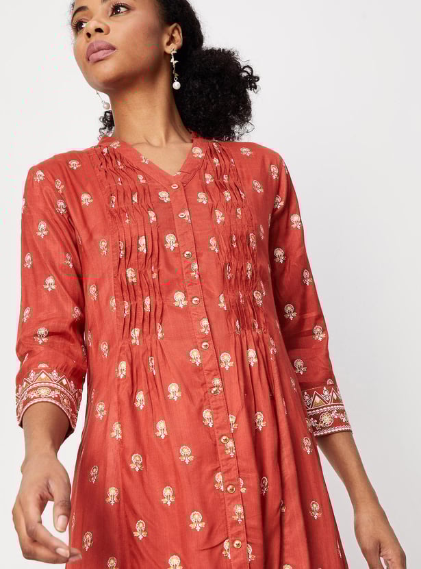 Women Printed A-line Kurta