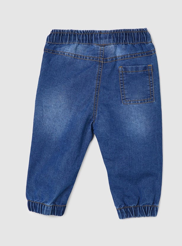 Boys Washed Denim Joggers