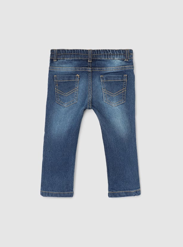 Boys Slim Fit Washed Jeans