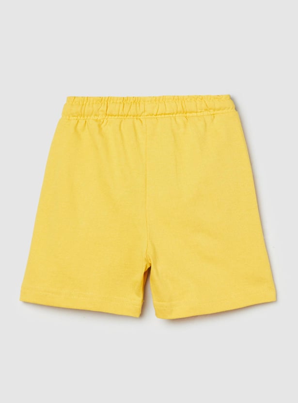 Boys Solid Casual Shorts