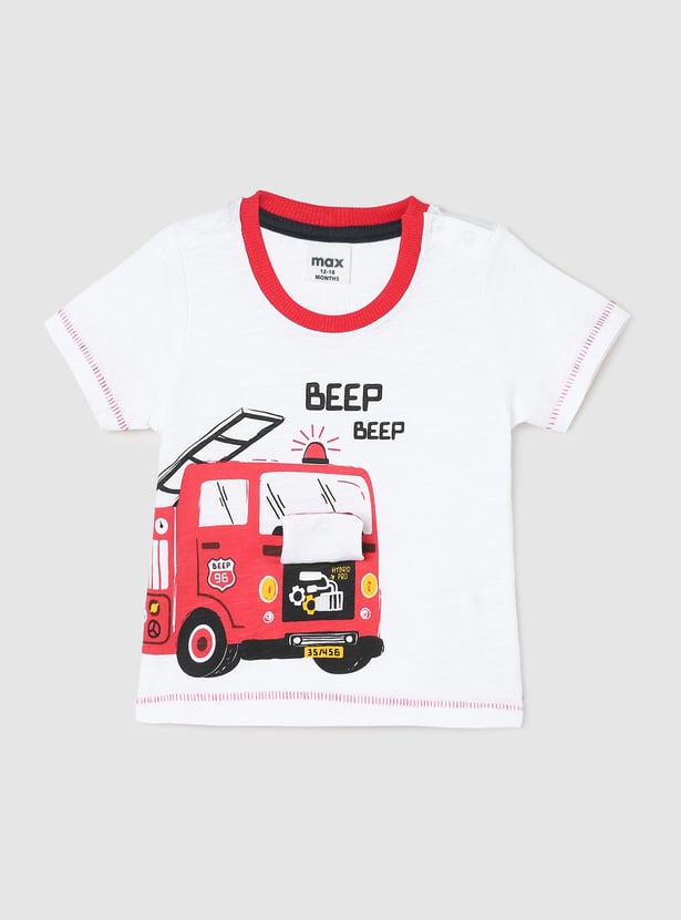 Boys Graphic Print Cotton T-shirt