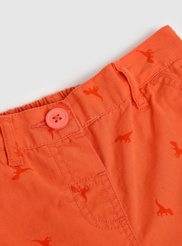 Boys Solid Bermuda Shorts