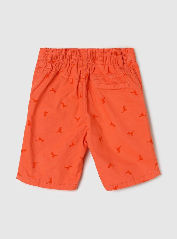 Boys Solid Bermuda Shorts