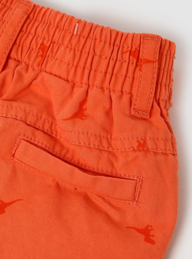 Boys Solid Bermuda Shorts