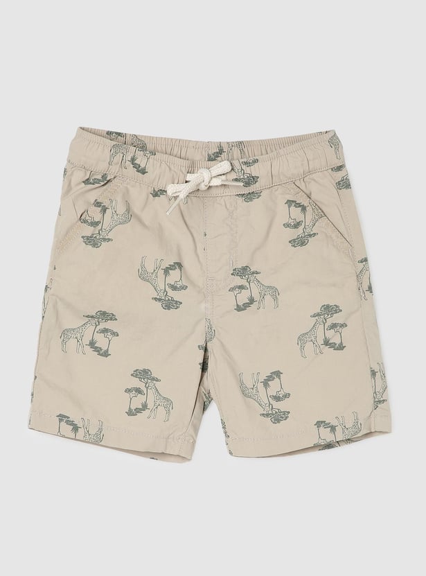 Boys Printed Cotton Shorts