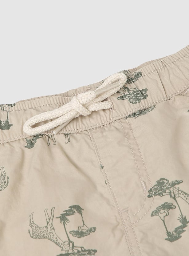 Boys Printed Cotton Shorts