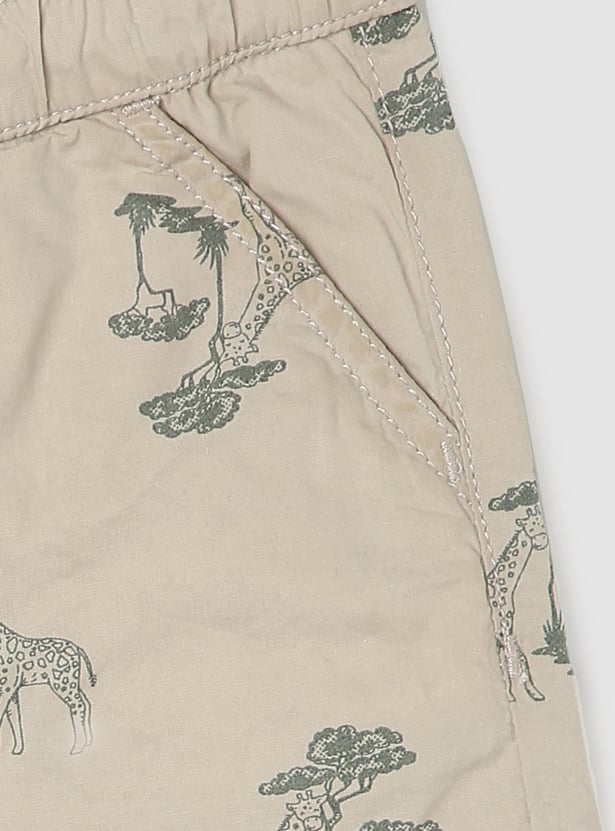 Boys Printed Cotton Shorts