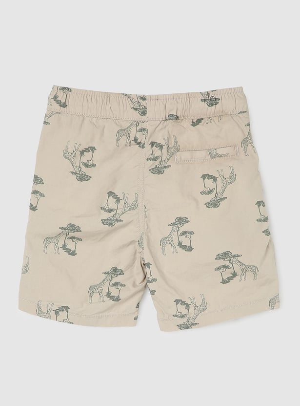 Boys Printed Cotton Shorts