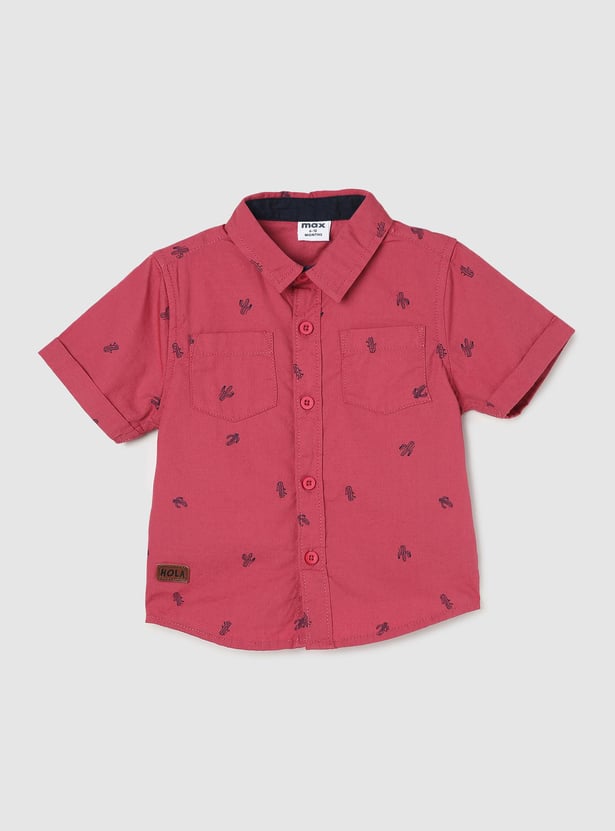 Boys Printed Cotton Shirt