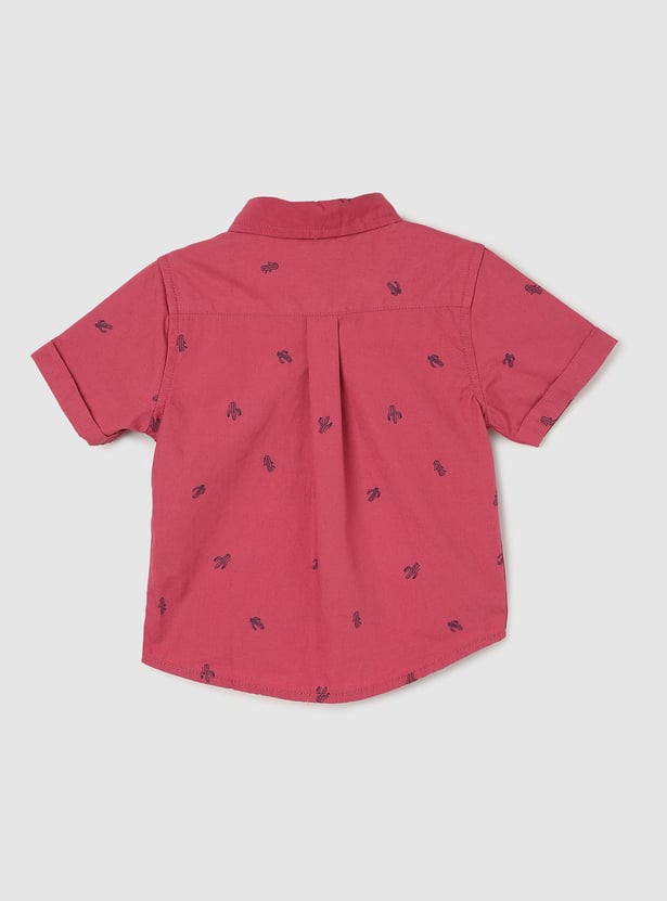 Boys Printed Cotton Shirt