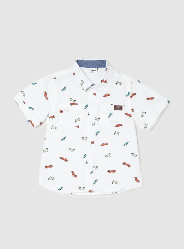 Boys Quirky Printed Shirt