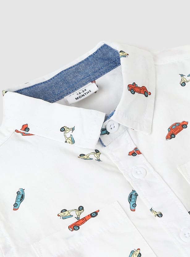 Boys Quirky Printed Shirt