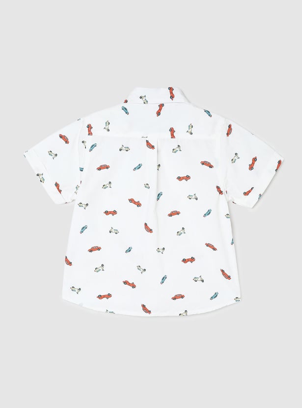 Boys Quirky Printed Shirt