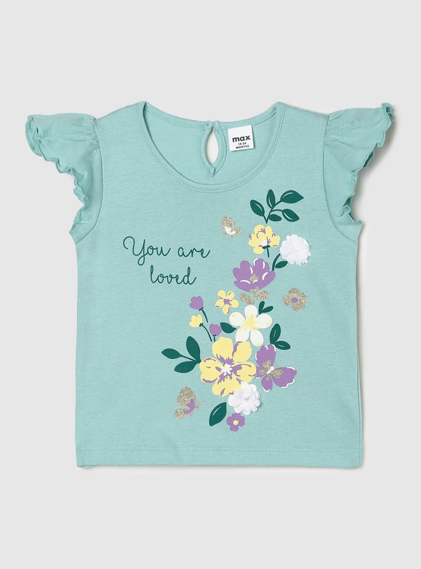 Girls Printed Sleepwear Shorts Set