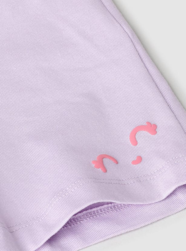 Girls Printed Sleepwear Shorts Set