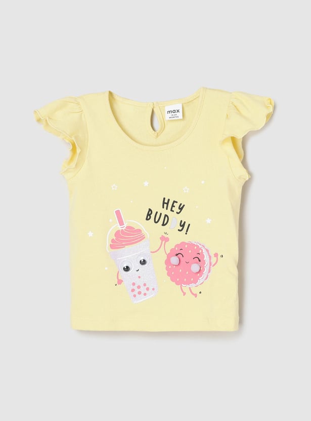 Girls Printed Sleepwear Shorts Set