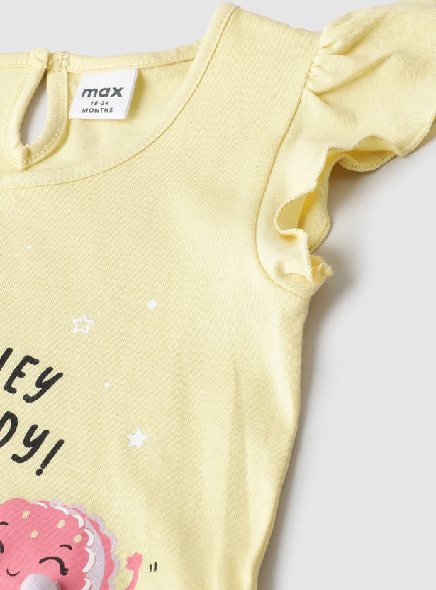 Girls Printed Sleepwear Shorts Set