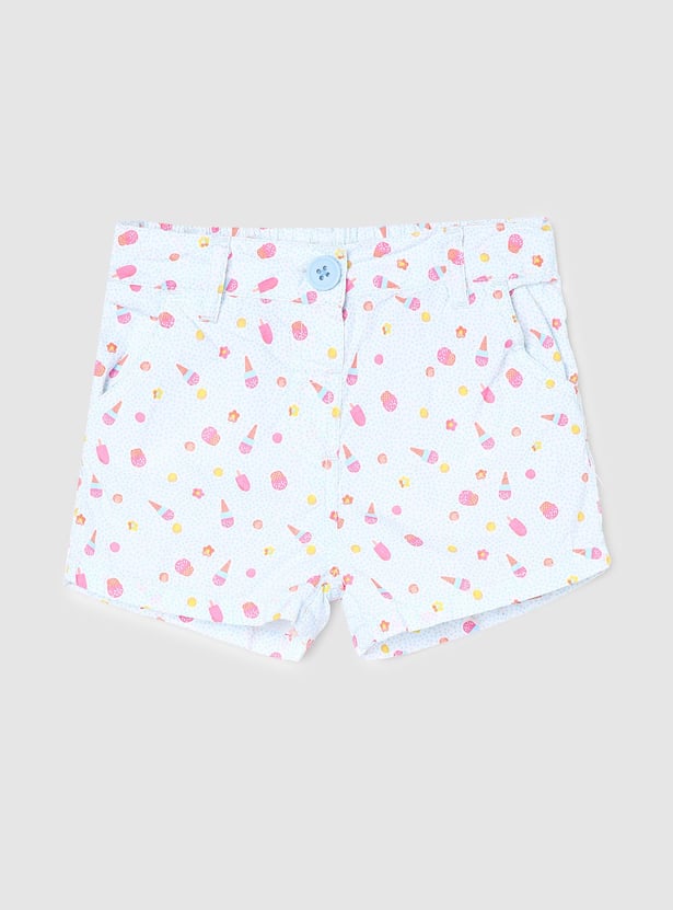 Girls Printed Casual Shorts