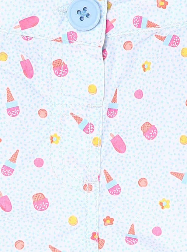 Girls Printed Casual Shorts