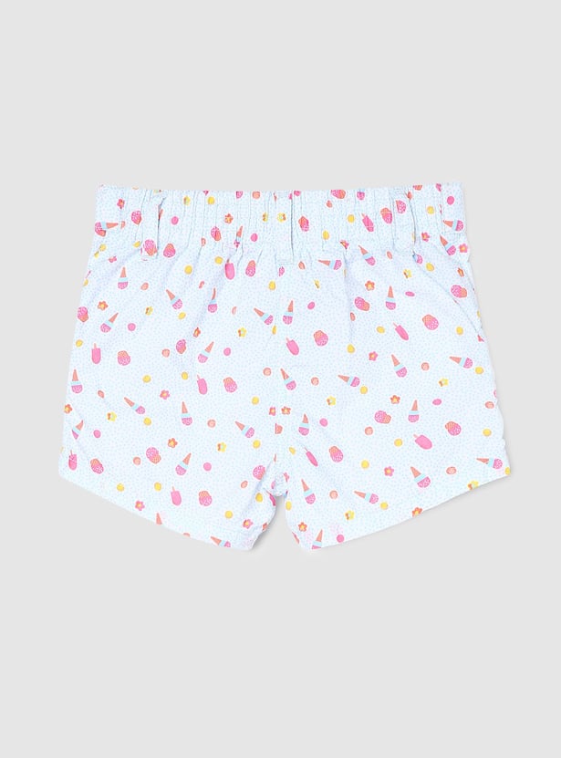 Girls Printed Casual Shorts