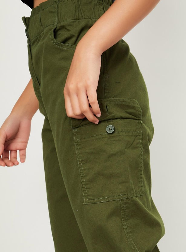 Girls Elasticated Cargos