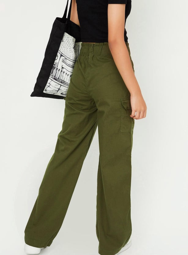 Girls Elasticated Cargos