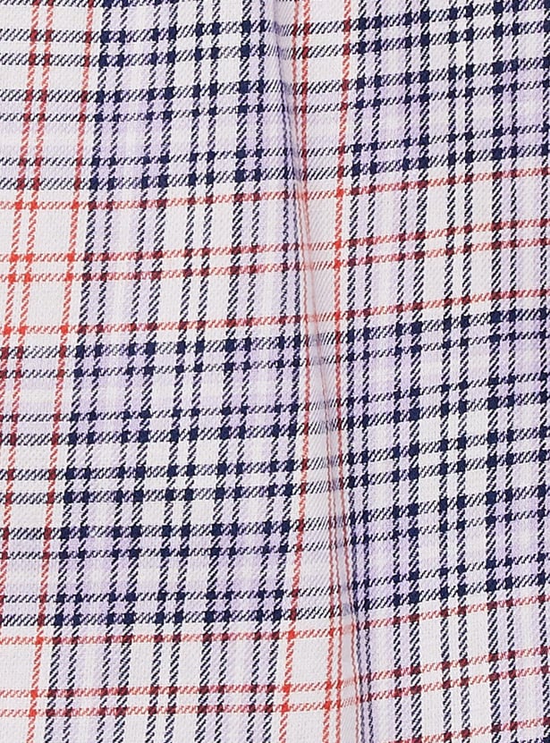 Girls Checked Cropped Shirt