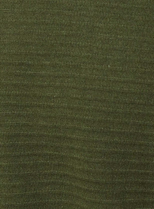 Men Ribbed Slim Fit T-shirt