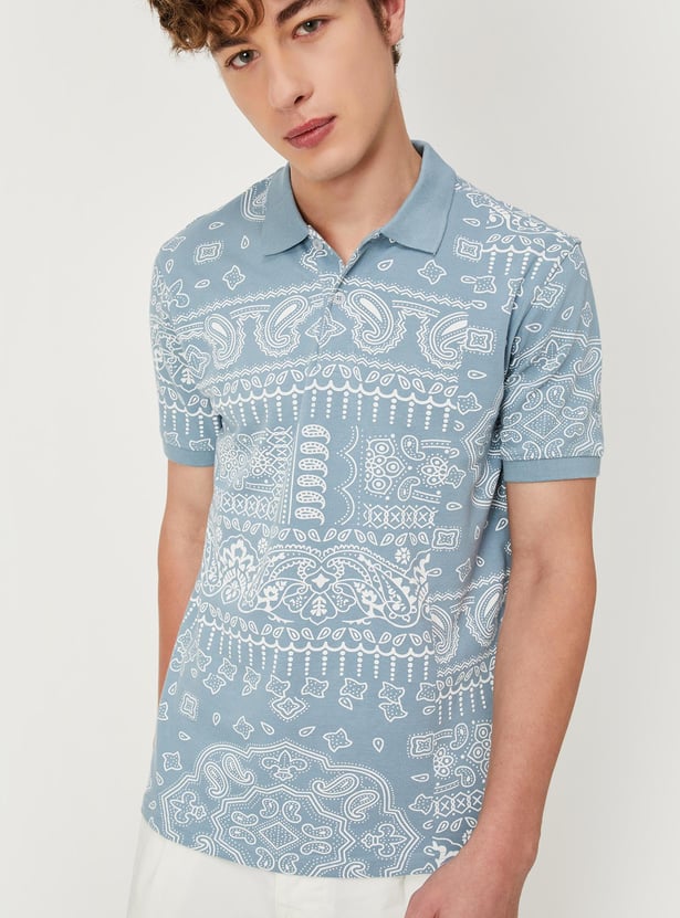 Buy Men Bandana Printed Polo T-shirt Online at just Rs. 799.0 ...