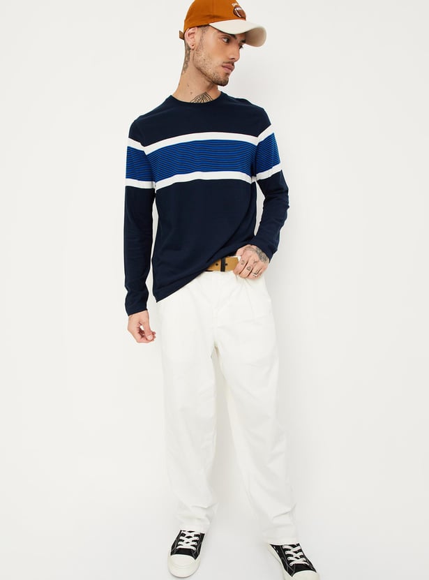 Men Slim Fit Striped T-shirt