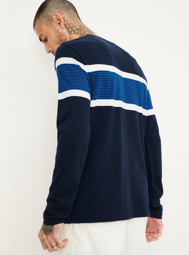 Men Slim Fit Striped T-shirt