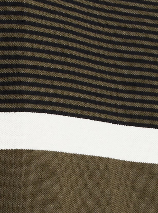 Men Slim Fit Striped T-shirt
