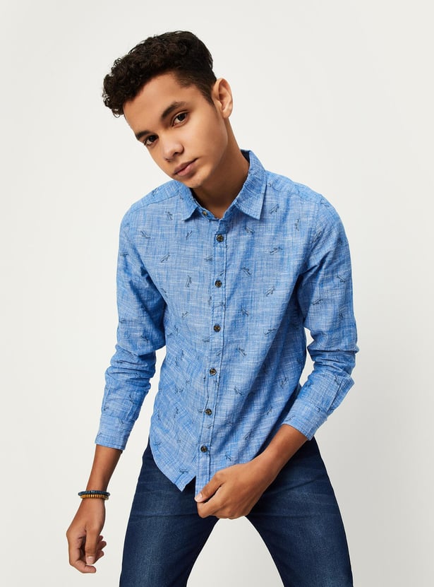 Boys Printed Casual Shirt