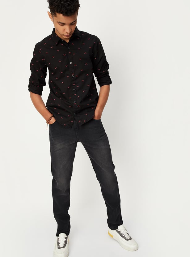 Boys All-Over Printed Shirt