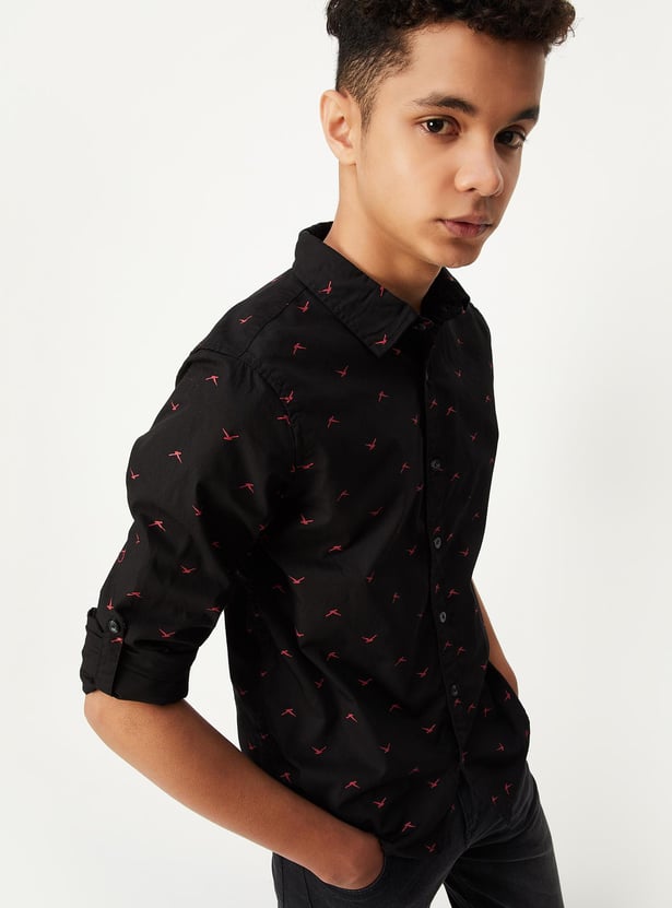 Boys All-Over Printed Shirt