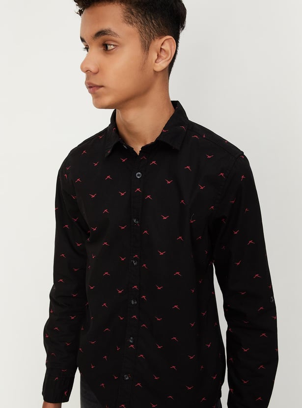 Boys All-Over Printed Shirt