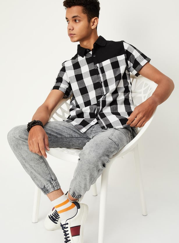 Boys Checked Casual Shirt