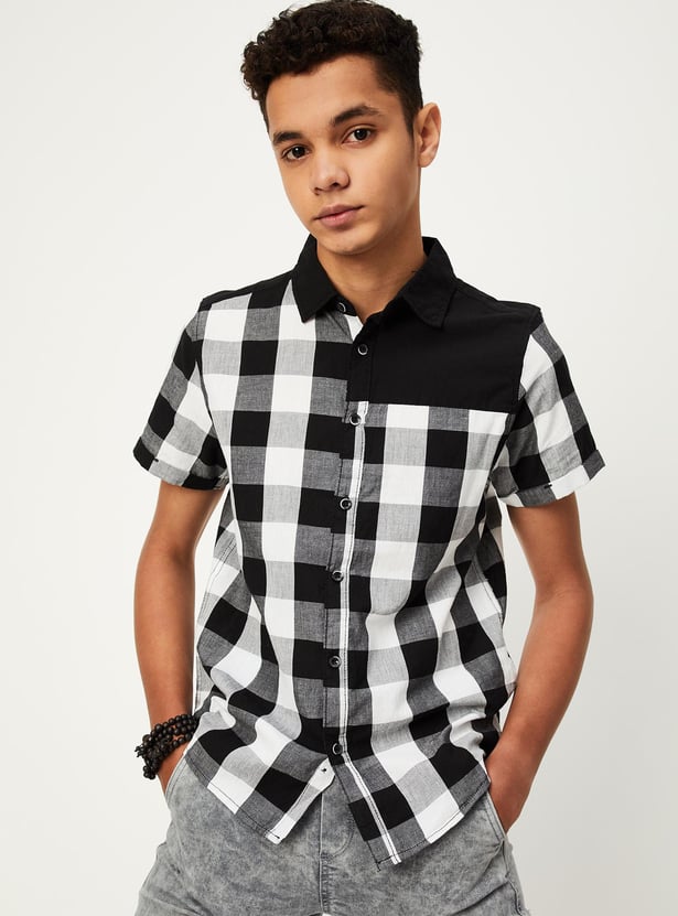 Boys Checked Casual Shirt