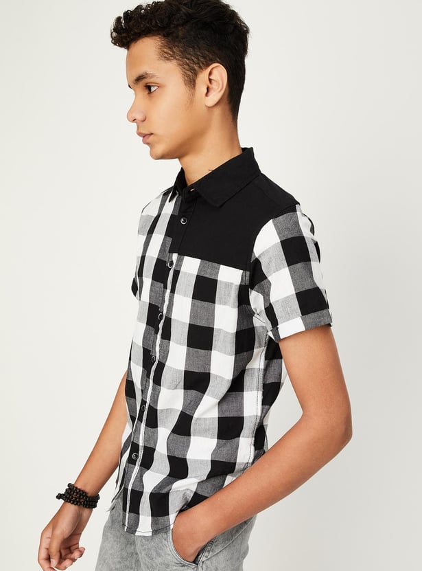 Boys Checked Casual Shirt