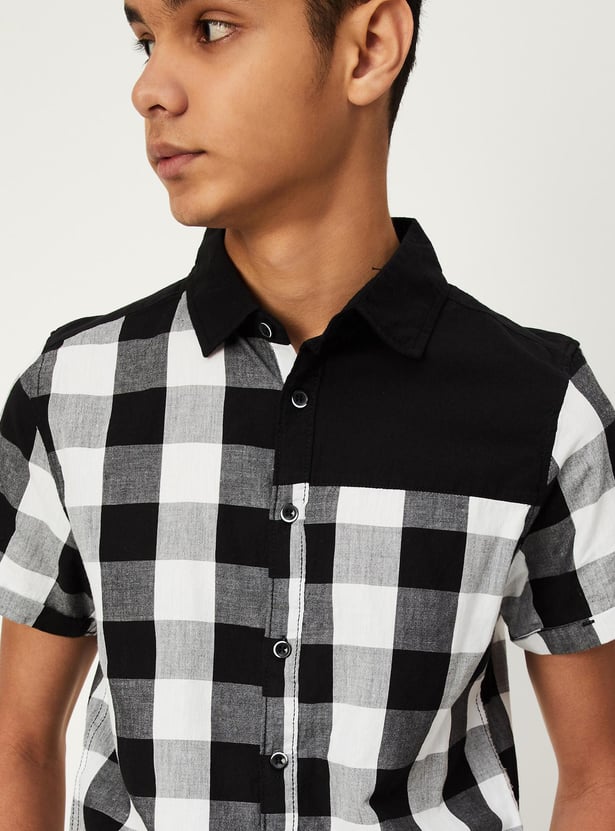 Boys Checked Casual Shirt