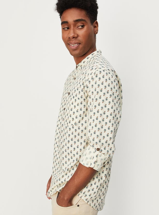 Men Printed Short Kurta