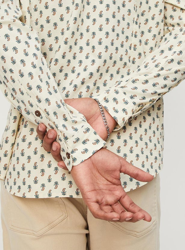 Men Printed Short Kurta