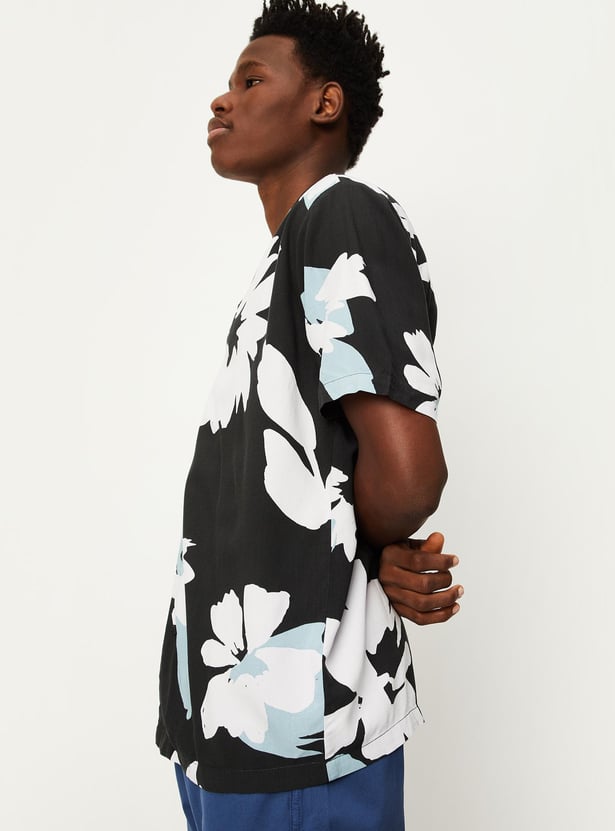 Men Printed Resort Collar Shirt