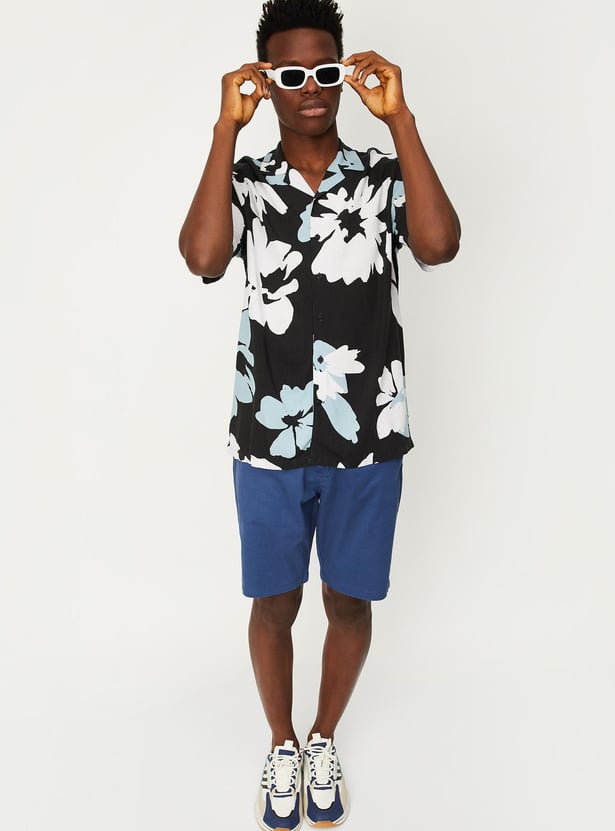 Men Printed Resort Collar Shirt