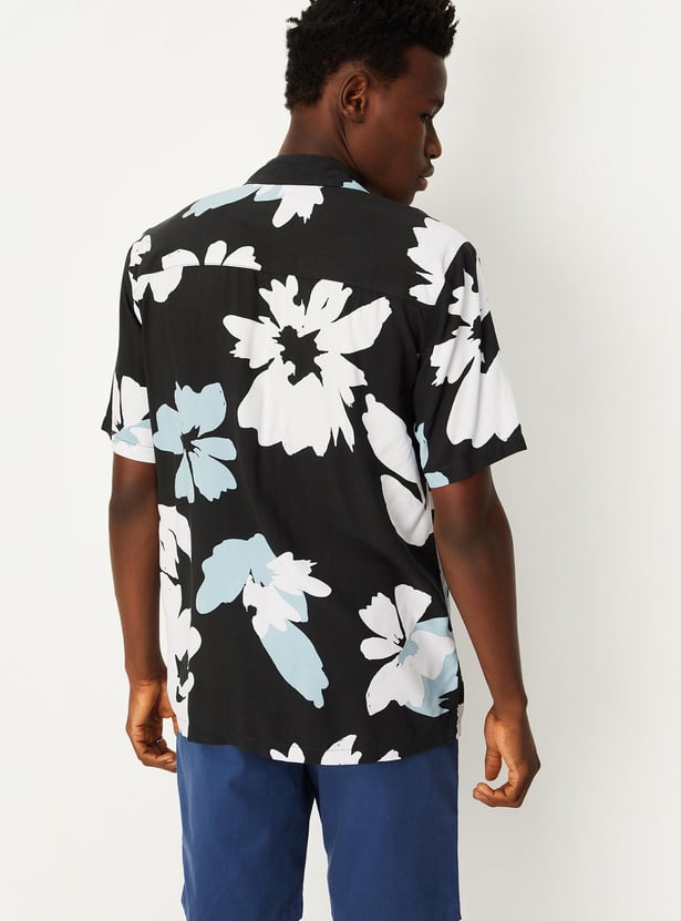 Men Printed Resort Collar Shirt
